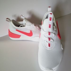 Pink and White Nike Shoes